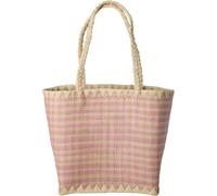 Kleine Handtasche aus Raffia Rice by Rice Rosa Karo Unikat - Standard