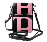 Kleine Handy-Geldbörse, 19,3 x 12,4 cm, YYHWHJDE Rose, rosa Buchstabenmuster, modisch, praktisch und multifunktional, für Wandern, Camping, Einkaufen, Reisen