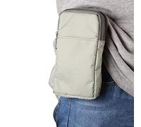 Kleine Handytasche Gürteltasche, Handy Schultertasche Grau, 6.5" Doppelter Reißverschluss Handy Beutel Handytasche Hüfttasche Gürteltasche Kleine Tasche Umhängetasche Schultertasche für Damen Herren