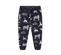 Kleine Jungen Hose niedlich Cartoon gedruckt lässig Stricken elastische Hosen Kleinkind Junge weiche Baumwolle Sweatpants