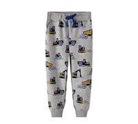 Kleine Jungen Hose niedlich Cartoon gedruckt lässig Stricken elastische Hosen Kleinkind Junge weiche Baumwolle Sweatpants