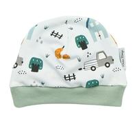 Kleine Könige Mütze Baby Jungen Beanie · Modell Farm On The Field, Mint · Ökotex 100 Zertifiziert · Größe 122/128