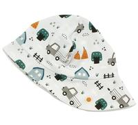 Kleine Könige Sonnenhut Sommer Mütze Baby Jungen · Modell Farm On The Field hellblau · Ökotex 100 Zertifiziert · Größe 86/92