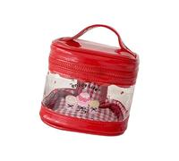 Kleine Kosmetik Organizer, PVC, wasserdichtes Design, kompakte Make up Tasche, ergonomische, transparente Reise Toilettenartikel für Frauen, kleine PVC Kosmetik Organizer für Frauen