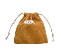 Kleine Make-up-Tasche mit Kordelzug, Reise-Kulturbeutel, Organizer, Kord, kompakte Kosmetiktasche, exquisiter Kordelzug, süße Reise-Geldbörse für Schmuck, Haarspangen und Brillen, 16 x 14 cm, gelb