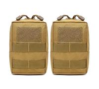 Kleine Molle Tasche, 2 Stück Taktische Hüfttaschen, Wasserdicht Gürteltasche Beutel für Camping Wandern Jagd, 11x7x16,5cm