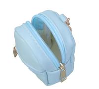 Kleine Münztasche und Halter, multifunktionaler Schlüsselanhänger, Münzbörse, entworfen für Komfort und modische Aufbewahrung, PU-Ledertasche, blau, Mass Beauty