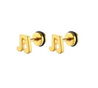 Kleine Ohrstecker mit Musiknote, für Damen, Herren, Teenager, Mädchen, Knorpel, Tragus, niedlich, einfach, Edelstahl, Schraubverschluss, kleine Ohrstecker, Schlafpiercing, Modeschmuck,
