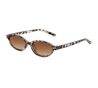 Kleine ovale Sonnenbrille, UV400-Filter, mehrere Farboptionen, für Damen und Herren, reduziert Blendungen, Substanz-Sonnenbrille