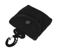 Kleine Schlüsselanhänger Tasche für Jungen aus Oxford Stoff, Schwarz | Kompakt und Leicht, für Wandern und Unterwegs, zum Verstauen Kleiner Dinge, mit Einzigartigem Design