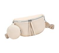 Kleine Schultertasche für Damen, einzelner Schulter-Rucksack - ergonomische Damen-Schultertasche für Fitnessstudio, Festival, Schule, Freizeit, , Arbeit, Cremefarben, Refer to description