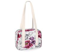 Kleine Sporttasche mit Totenköpfen, Blumenmuster, Totenköpfe, Mini-Sporttasche, leicht, lässig, Reisen, Sport, Organizer, Tasche für Kinder, Mädchen, Jungen, Damen, Herren