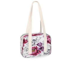 Kleine Sporttasche mit Totenköpfen, Blumenmuster, Totenköpfe, Mini-Sporttasche, leicht, lässig, Reisen, Sport, Organizer, Tasche für Kinder, Mädchen, Jungen, Damen, Herren