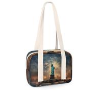 Kleine Sporttasche, Motiv: USA, New York, Landschaft, Mini-Turnbeutel, leicht, lässig, Reisen, Sport, Organizer, Tasche für Kinder, Mädchen, Jungen, Damen, Herren