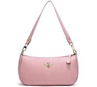 Kleine Tragetasche, Umhängetasche, Geldbörsen für Damen, Retro, klassische Umhängetasche, niedliche Clutch, Geldbörse und Handtasche, 0-3-pink a, Small
