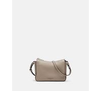 Kleine Umhängetasche aus Leder beige