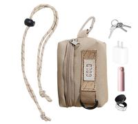 Kleine Umhängetasche, lässige Tragetasche, tragbare kleine Münzgeldbörse, modische kompakte Münzbörse zum Wandern, Klettern, Radfahren, khaki, Refer to description, Unisex