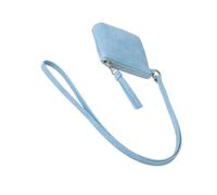 Kleine Umhängetasche, Reise-Hals-Geldbörse, Geldbörse, Schultertasche, Brustbeutel für Damen, Blau, Bohemian-Stil