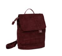 Kleiner Damen City-Rucksack Mademoiselle.M MR8 4 Liter, Hauptfach mit Magnet-Verschlussklappe & Reißverschluss, Geheimfach, gepolstertes Tablet-Fach, Handtragegriff, Rückenpolsterung (cord-bordeaux)