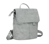 Kleiner Damen City-Rucksack Mademoiselle.M MR8 4 Liter, Hauptfach mit Magnet-Verschlussklappe und Reißverschluss, Geheimfach, gepolstertes Tablet-Fach, Handtragegriff, Rückenpolsterung (cord-sage)