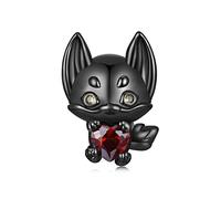 Kleiner Fuchs Bead Charm 925 Sterling Silber Charm passt für Pandora Armband Halskette