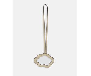 Kleiner Spiegel-Anhänger in Wolkenform beige