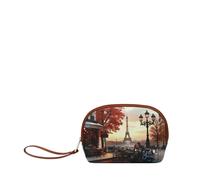 Kleines Beautycase YNot Yes Bag mit Reißverschluss und Print, kisses from Paris - Farb-Varianten: Multicolor
