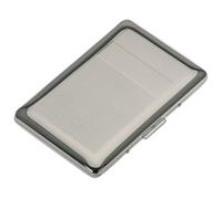 kleines versilbertes Visitenkartenetui 9.5x6.5 cm beidseitig bestückbar