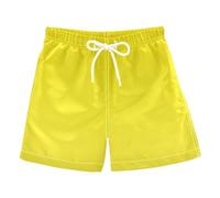 Kleinkind Jungen Badeshorts Kinder Gelb Textur Solide Farbe schnelltrocknend Badeanzug Badeshorts Badehose Schwimmhose für Kind Teenager Gelb 2-13 Jahre