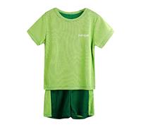 Kleinkind Jungen Kurzarm Mode Patchwork Farbe Atmungsaktives Mesh Coole Tops Shorts 2 Stücke Sport Outfits Kleidung Set Anzug Herren Festlich 2026 Kindersets