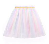 Kleinkind Kinder Mädchen Tutu Rock Regenbogen Tütü Rock Pailletten Bunte Prinzessinrock Minirock Ballett Tüllrock Elastischer Bund Süß Lieblich für Casual Partys Feiern - Mehrfarbig Herstellergr. 110
