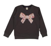 Kleinkinder Sweatshirt Anthrazit aus Baumwolle mit Elasthan - kuschelweicher Walkiddy Pullover für Alltag, Kita, Freizeit, Lagenlook & kühle Tage, nachhaltige Kinderkleidung Anthrazit 116