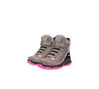 Klettboot ECCO "ECCO RECEPTOR XP K", Mädchen, Gr. 32, beige (taupe, pink), Leder, Textil, Schuhe, Winterstiefel, Winterboots, Outdoorboots mit waterproof-Ausstattung (87348167-32) taupe, pink