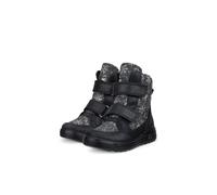 Klettboot ECCO "ECCO URBAN SNOWBOARDER", Mädchen, Gr. 30, Textil, schwarz (schwarz, print), Leder, Textil, Schuhe, Winterboots, Winterstiefel, Snowboots mit GORE-TEX (77393018-30) schwarz, print