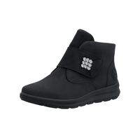 Klettboot RIEKER, Damen, Gr. 42, schwarz, Lederimitat, Schuhe, Stiefelette, Boots mit Klettriegel (55788044-42) schwarz