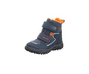 Klettboot SUPERFIT "HUSKY, WMS: mittel", Mädchen, Gr. 36, blau, orange, Textil, Veloursleder, kontrastfarbene Details, unifarben, Schuhe, Outdoorboots mit Anziehlasche, Größenschablone zum Download (7