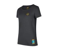 La Sportiva Women’s Climbing on the Moon T-Shirt, M, carbon/giallo