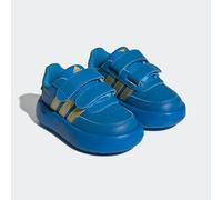 Klettschuh ADIDAS SPORTSWEAR "ADIDAS X DISNEY ALADIN BREAKNET 2.0 KIDS", Jungen, Gr. 27, blau (bright blau, gold metallic, bold gold), Synthetik, Schuhe Klettschuh, für Kinder (71026548-27) bright bla