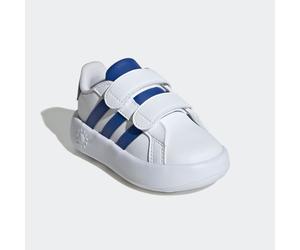 Klettschuh ADIDAS SPORTSWEAR "GRAND COURT 2.0 KIDS", Kinder, Gr. 27, cloud weiß, royal blau, core schwarz, Synthetik, Schuhe Klettschuh, Design auf den Spuren des adidas Superstar, für Kinder (1264380