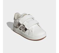 Klettschuh ADIDAS SPORTSWEAR "GRAND COURT 3.0 FÜR BABYS UND KLEINKINDER", Kinder, Gr. 26, core weiß, crystal linen, aurora coffee, Synthetik, Schuhe Klettschuh, für Kinder (70766856-26) core weiß, cry
