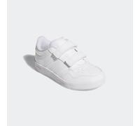Klettschuh ADIDAS SPORTSWEAR "HOOPS 4.0", Kinder, Gr. 29, schwarz-weiß (cloud weiß, cloud weiß, core schwarz), Synthetik, Schuhe Klettschuh, für Kinder (40425556-29) cloud weiß, cloud weiß, core schwa