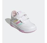 Klettschuh ADIDAS SPORTSWEAR "TENSAUR HOOK AND LOOP", Gr. 25, bunt (cloud weiß, almost blau, bliss lila), Synthetik, Textil, Schuhe Klettschuh, für Kinder mit Klettverschluss (18362121-25) cloud weiß,