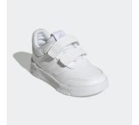 Klettschuh ADIDAS SPORTSWEAR "TENSAUR HOOK AND LOOP", Mädchen, Gr. 26, weiß (cloud weiß, cloud weiß, grau one), Synthetik, Textil, Schuhe Klettschuh, für Kinder mit Klettverschluss (65100630-26) cloud