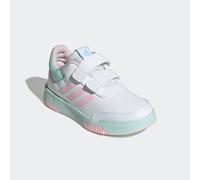 Klettschuh ADIDAS SPORTSWEAR "TENSAUR HOOK AND LOOP", Mädchen, Gr. 30, cloud weiß, clear pink, semi flash aqua, Synthetik, Textil, Schuhe Klettschuh, für Kinder & Jugendliche (13225100-30) cloud weiß,