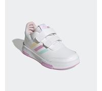 Klettschuh ADIDAS SPORTSWEAR "TENSAUR HOOK AND LOOP", Mädchen, Gr. 32, bunt (cloud weiß, almost blau, bliss lila), Synthetik, Textil, Schuhe Klettschuh, für Kinder & Jugendliche (83691417-32) cloud we