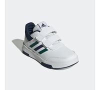 Klettschuh ADIDAS SPORTSWEAR "TENSAUR HOOK AND LOOP", Mädchen, Gr. 34, weiß (cloud weiß, collegiate grün, collegiate navy), Synthetik, Textil, Schuhe Klettschuh (64394721-34) cloud weiß, collegiate gr