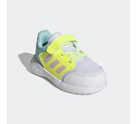 Klettschuh ADIDAS SPORTSWEAR "TENSAUR RUN 3.0 KIDS", Mädchen, Gr. 21, gelb (cloud weiß, clear pink, hi, res gelb), Synthetik, Textil, Schuhe Klettschuh, für Kinder, mit Klettverschluss (73007807-21) c