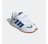 Klettschuh ADIDAS SPORTSWEAR "TENSAUR SWITCH KIDS", Kinder, Gr. 35, weiß (cloud weiß, royal blau, dunkelblau), Synthetik, Textil, Schuhe Klettschuh, für Kinder & Jugendliche (85459159-35) cloud weiß,