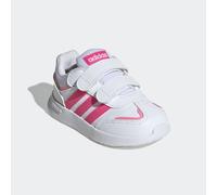 Klettschuh ADIDAS SPORTSWEAR "TENSAUR SWITCH KIDS", Mädchen, Gr. 27, cloud weiß, pulse magenta, bliss pink, Synthetik, Textil, Schuhe Klettschuh, für Kinder (35528421-27) cloud weiß, pulse magenta, bl