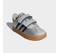 Klettschuh ADIDAS SPORTSWEAR "VL COURT 3.0 KIDS", Mädchen, Gr. 21, silvmt, cschwarz, lgsogr, Leder, Synthetik, Schuhe Klettschuh (83399956-21) silvmt, cschwarz, lgsogr
